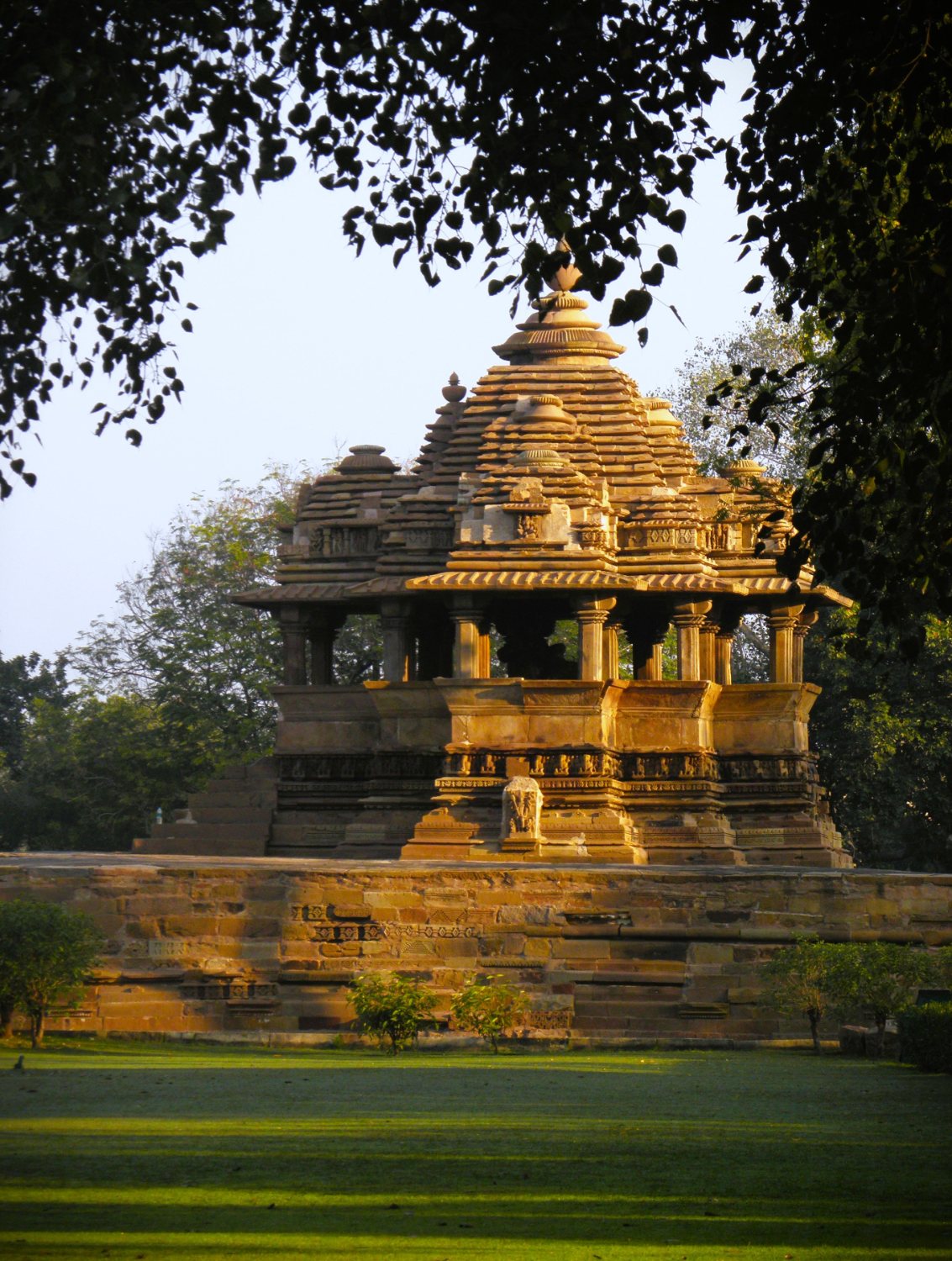 Nagara temple with a tiered curvilinear shikhara